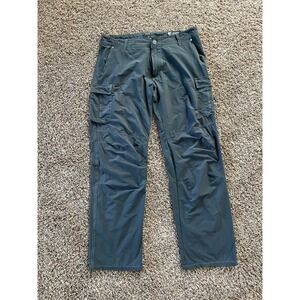 Kuhl Hiking Climbing Men's Gray Pants 38x34(33) Lightweight Nylon Spandex